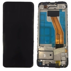 Přední kryt Samsung M115 Galaxy M11 Black / černý + LCD + dotyko