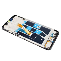 Přední kryt Oppo A54s CPH2273 Black / černý + LCD + dotyková deska, Originál