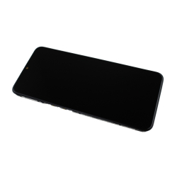 Přední kryt Oppo A57s CPH2385 Black / černý + LCD + dotyková deska, Originál