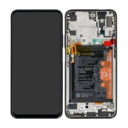 Přední kryt Huawei P Smart Pro Black / černý + LCD + dotyková deska, Originál - REPAS