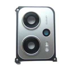 Krytka kamery Xiaomi Poco X4 GT Silver / stříbrná + sklíčko, Originál
