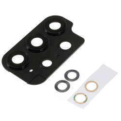 Krytka kamery Samsung A336 A33, A536 A53, A736 A73 Black / černá + sklíčko, Originál