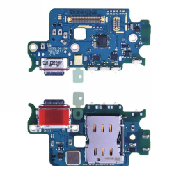 UI deska Samsung S911 Galaxy S23 + USB-C konektor + mikrofon + čtečka SIM, Originál
