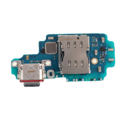UI deska Samsung S918 Galaxy S23 Ultra + USB-C konektor + mikrofon + čtečka SIM, Originál