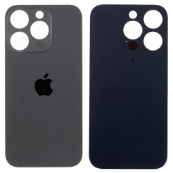 Zadní kryt Apple iPhone 14 Pro Black / černý - větší otvor pro sklíčko kamery, Originál