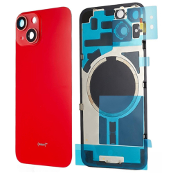 Zadní kryt Apple iPhone 14 Red / červený + sklíčko kamery + magnet, Originál