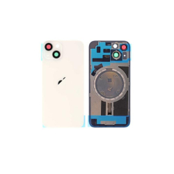 Zadní kryt Apple iPhone 14 Starlight white / bílý + sklíčko kamery + magnet, Originál