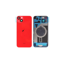 Zadní kryt Apple iPhone 14 Plus Red / červený + sklíčko kamery + magnet, Originál
