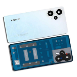 Zadní kryt Xiaomi Poco F5 White / bílý + sklíčko kamery, Originál