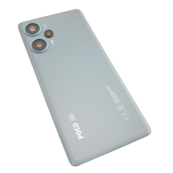 Zadní kryt Xiaomi Poco F5 Blue / modrý + sklíčko kamery, Originál