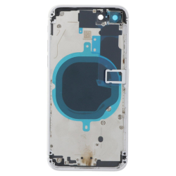 Zadní kryt Apple iPhone SE 2022 White / bílý + sklíčko kamery, Originál