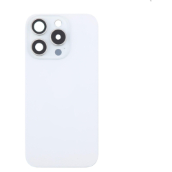 Zadní kryt Apple iPhone 16 Pro Titanium White / bílý + sklíčko kamery + magnet, Originál