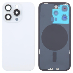 Zadní kryt Apple iPhone 16 Pro Max Titanium White / bílý + sklíčko kamery + magnet, Origin