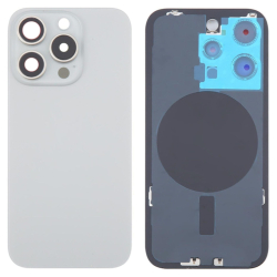 Zadní kryt Apple iPhone 16 Pro Max Titanium natural + sklíčko kamery + magnet, Originál