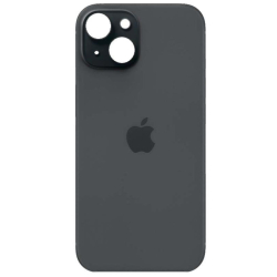 Zadní kryt Apple iPhone 15 Black / černý - větší otvor pro sklíčko kamery, Originál