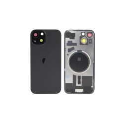 Zadní kryt Apple iPhone 15 Black / černý + sklíčko kamery + magnet, Originál