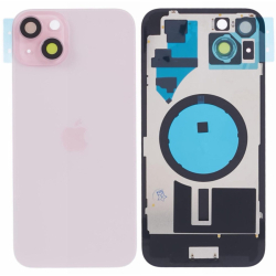 Zadní kryt Apple iPhone 15 Plus Pink / růžový + sklíčko kamery + magnet, Originál