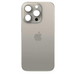 Zadní kryt Apple iPhone 15 Pro Max Titanium natural - větší otvor pro sklíčko kamery