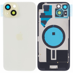 Zadní kryt Apple iPhone 15 Yellow / žlutý + sklíčko kamery + magnet, Originál