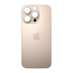 Zadní kryt Apple iPhone 16 Pro Gold / zlatý - větší otvor pro sklíčko kamery, Originál