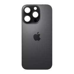 Zadní kryt Apple iPhone 16 Pro Max Black / černý - větší otvor pro sklíčko kamery, Originá