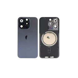 Zadní kryt Apple iPhone 15 Pro Blue / modrý + sklíčko kamery + magnet, Originál