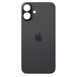 Zadní kryt Apple iPhone 16 Plus Black / černý - větší otvor pro sklíčko kamery, Originál