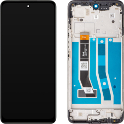 Přední kryt Motorola Moto G54 Black / černý + LCD + dotyková deska, Originál