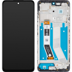 Přední kryt Motorola Moto G73 Black / černý + LCD + dotyková deska, Originál