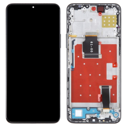Přední kryt Huawei Honor X8a, Honor 90 Lite Black / černý + LCD + dotyková deska, Originál