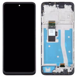 Přední kryt Motorola Moto G53 Black / černý + LCD + dotyková deska, Originál
