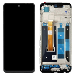Přední kryt Realme C55 Black / černý + LCD + dotyková deska, Originál