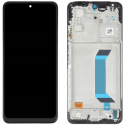 Přední kryt Xiaomi Redmi Note 12 5G, Poco X5 5G Black / černý + LCD + dotyková deska, Orig