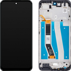 Přední kryt Motorola Moto G14 Black / černý + LCD + dotyková deska, Originál