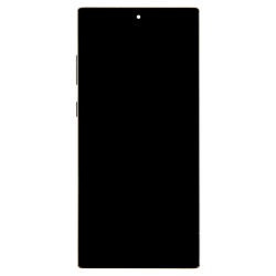 Přední kryt Samsung N985 Note 20 Ultra Black / černý + LCD + dotyková deska, Originál