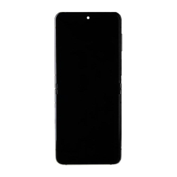 Přední kryt Samsung F731B Galaxy Z Flip5 5G Cream / bílý + LCD + dotyková deska, Originál