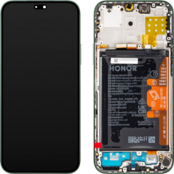 Přední kryt Huawei Honor X8b, Honor 200 Lite Glamorous green + LCD + dotyková deska, Origi
