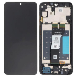 Přední kryt Samsung A057 Galaxy A05s Black / černý + LCD + dotyková deska, Originál