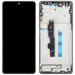 Přední kryt Xiaomi Redmi Note 13 5G Graphite Black / černý + LCD + dotyková deska, Originá