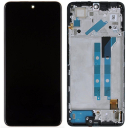 Přední kryt Xiaomi Redmi Note 12 Pro 4G Black / černý + LCD + dotyková deska, Originál