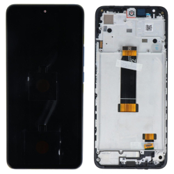 Přední kryt Xiaomi Redmi 12 4G Black / černý + LCD + dotyková deska, Originál