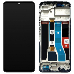 Přední kryt Realme C51 Black / černý + LCD + dotyková deska, Originál