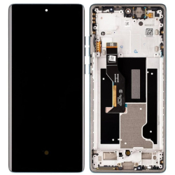 Přední kryt Motorola Edge 50 Fusion Marshmallow Blue / modrý + LCD + dotyková deska, Origi
