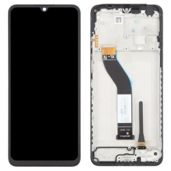 Přední kryt Xiaomi Redmi 14C 4G, Poco C75 4G Black / černý + LCD + dotyková deska, Originá