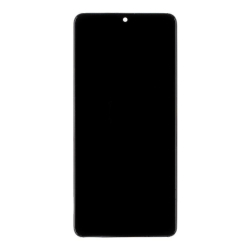 Přední kryt Samsung A415 Galaxy A41 Black / černý + LCD + dotyková deska, Originá - Incell