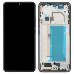 Přední kryt Xiaomi 13T, 13T Pro Black / černý + LCD + dotyková deska, Originál