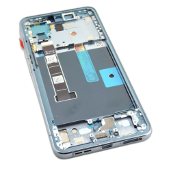 Přední kryt Nokia X30 Black / černý + LCD + dotyková deska, Originál