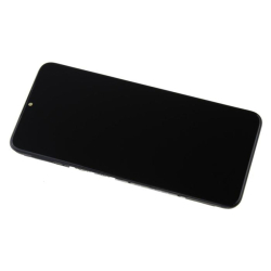 Přední kryt Realme Narzo 50 5G Black / černý + LCD + dotyková deska, Originál