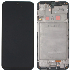 Přední kryt Samsung A245 Galaxy A24 4G Black / černý + LCD + dotyková deska, Originál