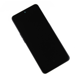 Přední kryt Oppo Reno8 5G Black / černý + LCD + dotyková deska, Originál